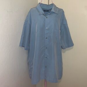 Men's Alfani Light Blue Shirt- Large As Is